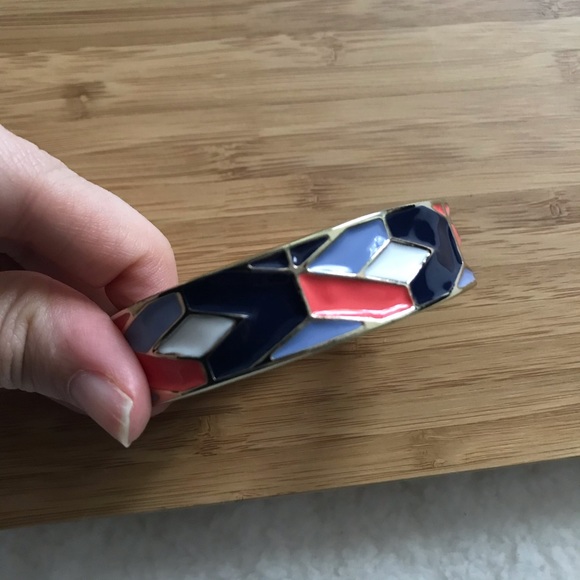 Talbots Bangle Bracelet Geometric Magnetic Gold - Picture 5 of 6